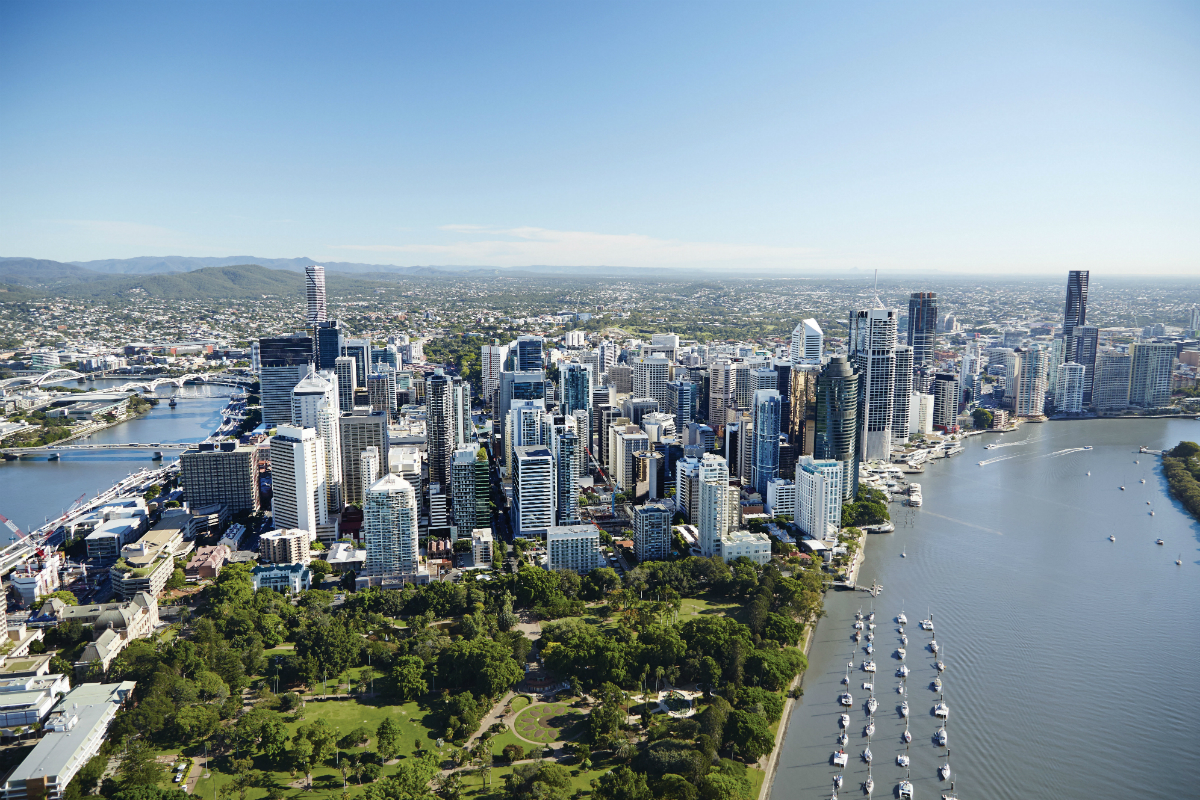 Aerial Shot of Brisbane