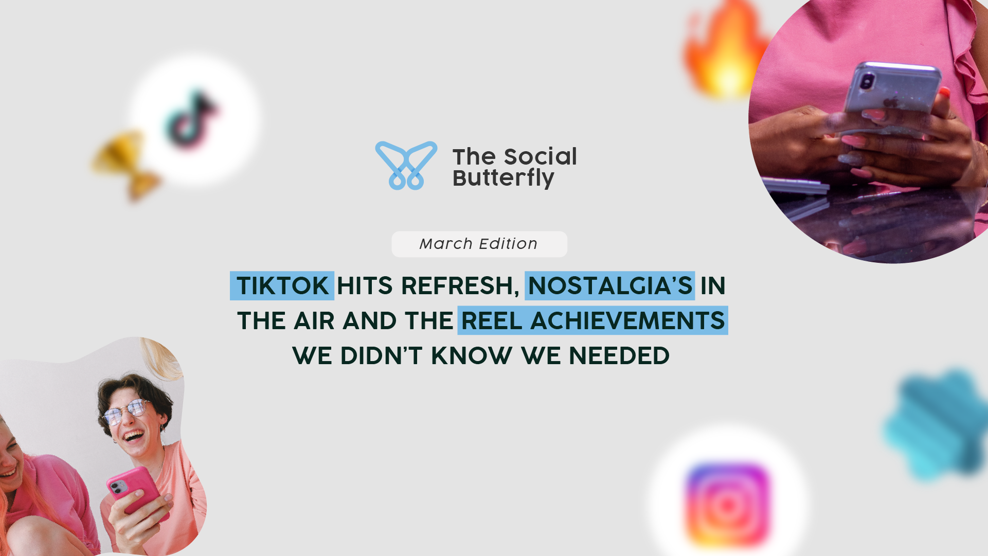 Social butterfly march header image