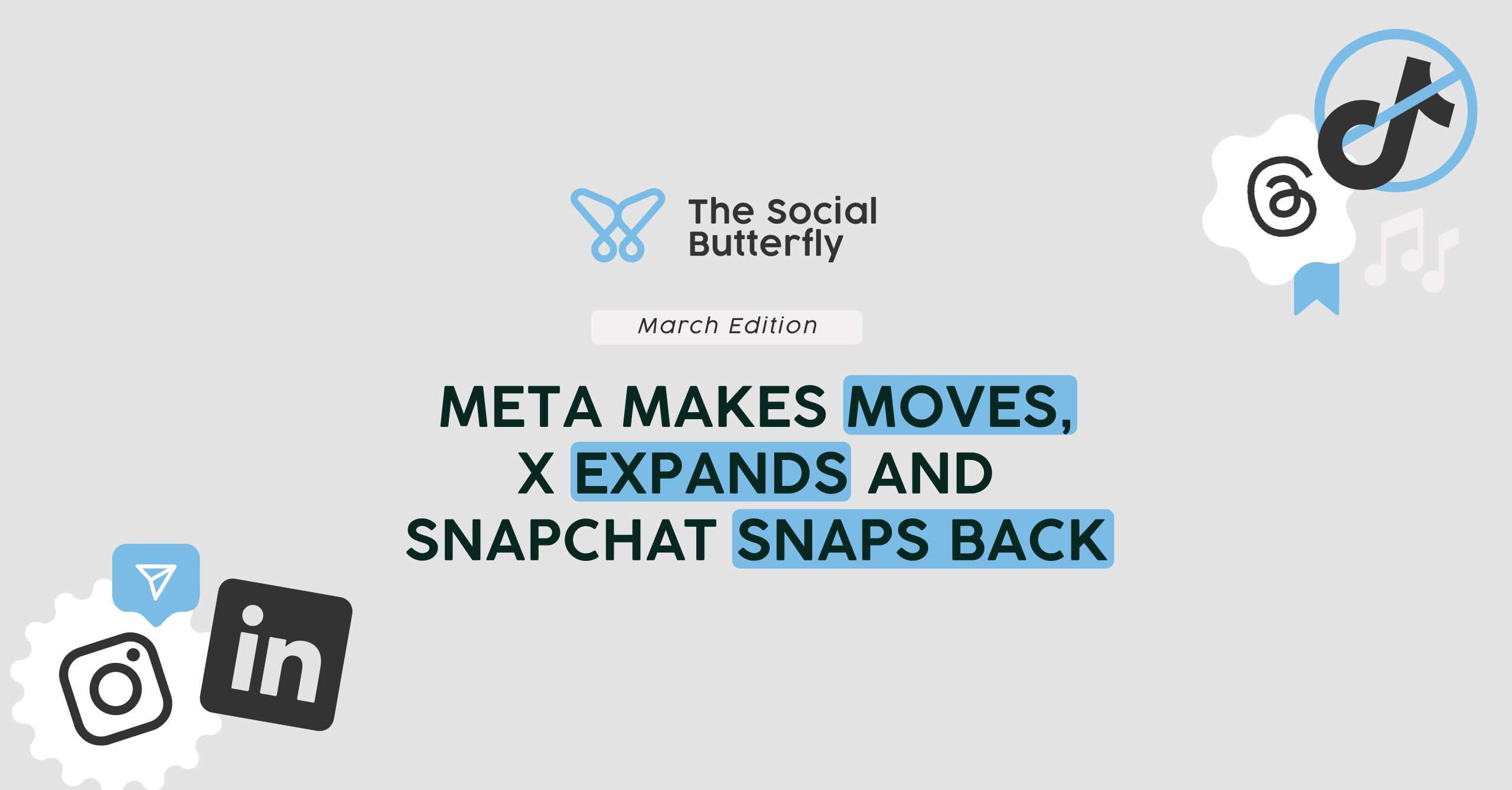 Social Butterfly March 2024 header
